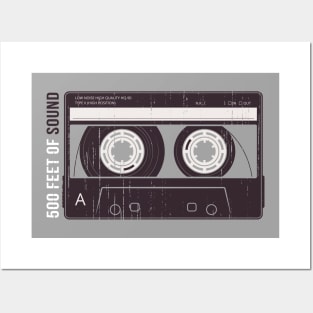 Retro cassette tape-500 feet of music Posters and Art